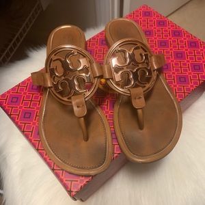 Tory Burch Rose Gold Miller Sandal